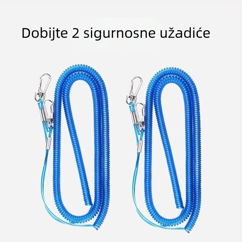 Sigurnosni kaiš za štap za ribolov od čelične žice, zaštita od ispada (Materijal: čelična žica; Podrijetlo: Kina)