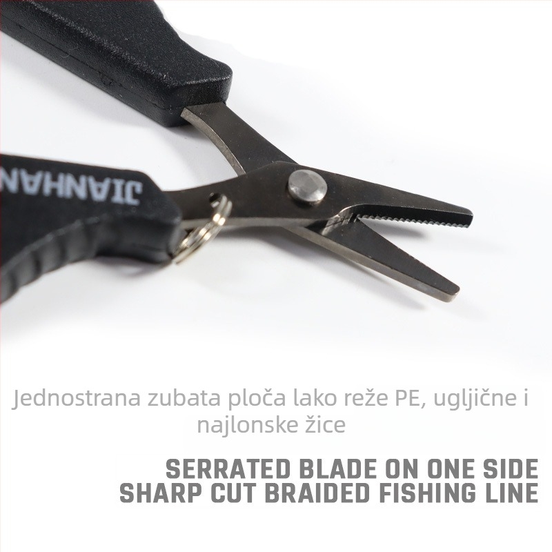 Jane škarice – za PE i pletene ribarske linije, višenamjenske, izdržljive, sprječavaju gubitak linije