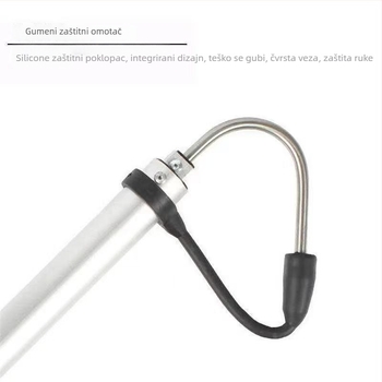 Proširivi alat za ledolovni ribolov s ankrom i vilicastim hvatačem — aluminijeva legura, nehrđajući čelik