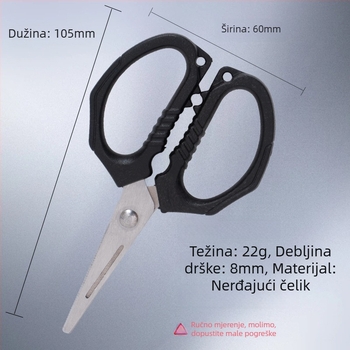 Ghost Work Višenamjenske ribarske škare od nehrđajućeg čelika s izvlaživačem udice