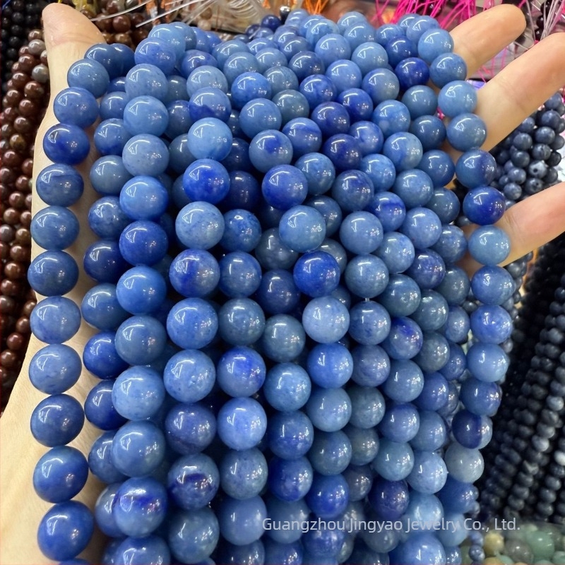 Marge od Aventurin Jade – slobodne perle, polirane fasetirane kuglice, originalni dizajn