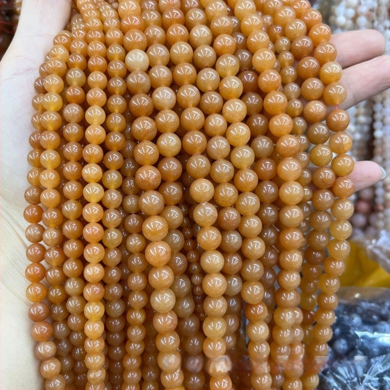 Marge od Aventurin Jade – slobodne perle, polirane fasetirane kuglice, originalni dizajn