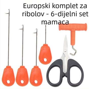 Europski stil seta alata za ribolov s bušilom, pinom za čvorove i škaricama za povlačenje žice (Brand: Tulino; Podrijetlo: Kina; Materijal: PVC+metal)
