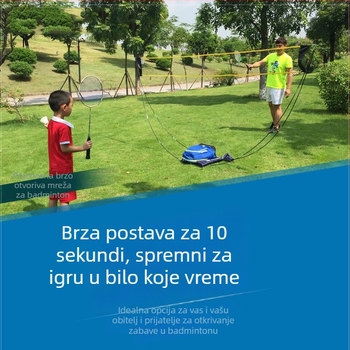 Okvir badminton mreže - Prenosni, Sklopivi, Brza montaža, Za unutarnje i vanjske uvjete (Materijal: Nylon; Prilagodba: Da; Marka: Wilshun)