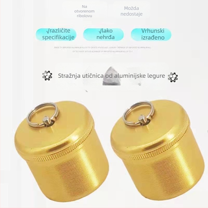 Metalni komplet stražnjih i donjih čepova za štap – prijenosno, 2u1, Shang Hongjia