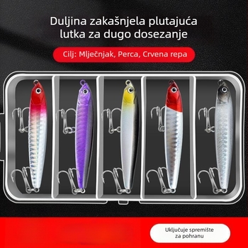 Set potapajućih olovnih varalica u obliku olovke – ultra dugi bacaji, slatkovodna tilapija