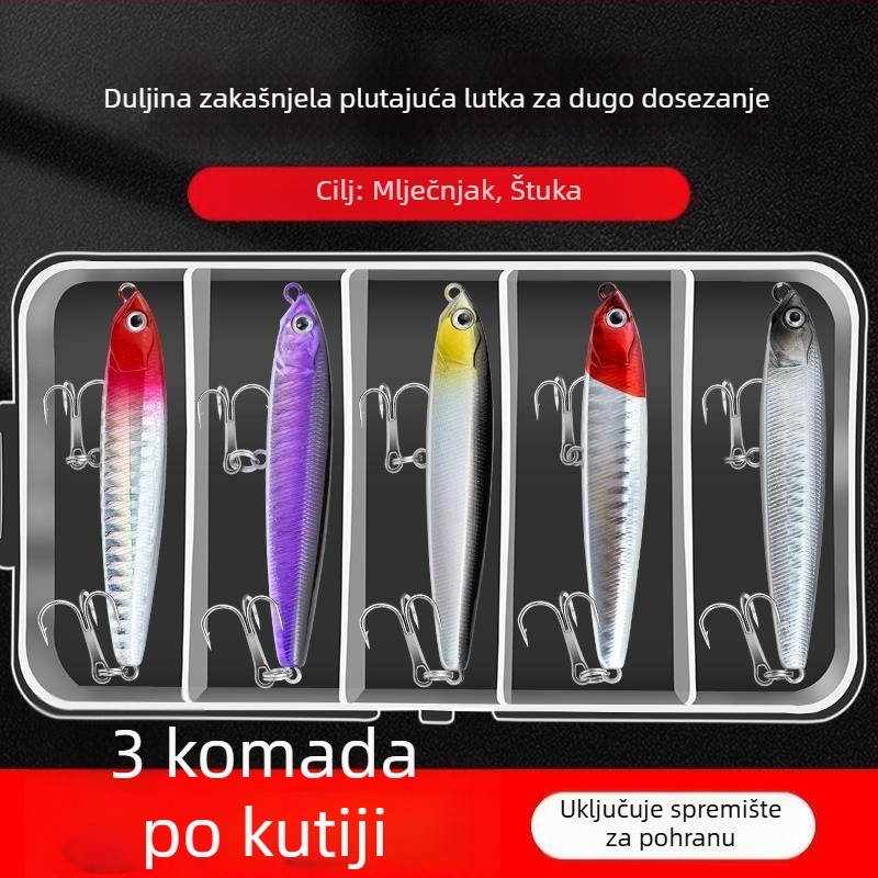 Set potapajućih olovnih varalica u obliku olovke – ultra dugi bacaji, slatkovodna tilapija