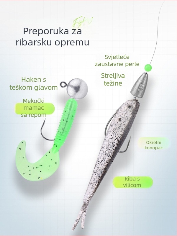 Weihe Sports 439-dijelni set voblera: soft bait, spinner, wave i minnow mamci; materijali: plastika, PVC, olovo