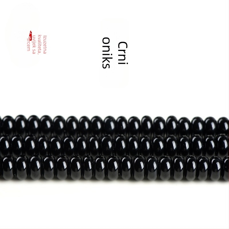 DIY nakit kuglice — ahat disk kuglice, s perljanim premazom, prirodni stil, plemeniti uzorak