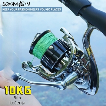 Songchuan metalni kolut za ribolov – plitka špulja, bez praznine, duga bacanja