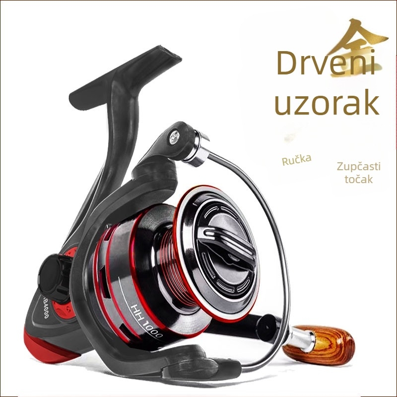 Yumoshi spinning navijač za ribolov — model Fishing reel, kutija 40 kom., licencirana privatna marka