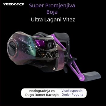 Water drop reel — Marka Veedooca/veduka; Materijal navoja: aluminijska legura; Glavni materijal: najlon; Kategorija: ribolovni kolut; Pakiranje: kutija; Količina u kutiji: 50