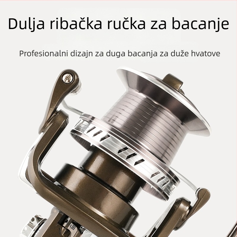 Spinning mulinet, model 12000, potpuno metalna konstrukcija, izuzetno veliki domet bacanja, Fddl/Diao Delai