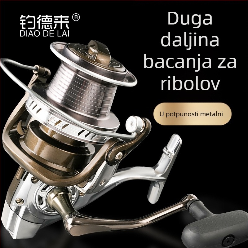 Spinning mulinet, model 12000, potpuno metalna konstrukcija, izuzetno veliki domet bacanja, Fddl/Diao Delai