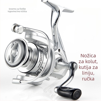 Spinning mulin za morski ribolov, potpuno metalna konstrukcija, dugi domet bacanja, kutija od 40 kom.