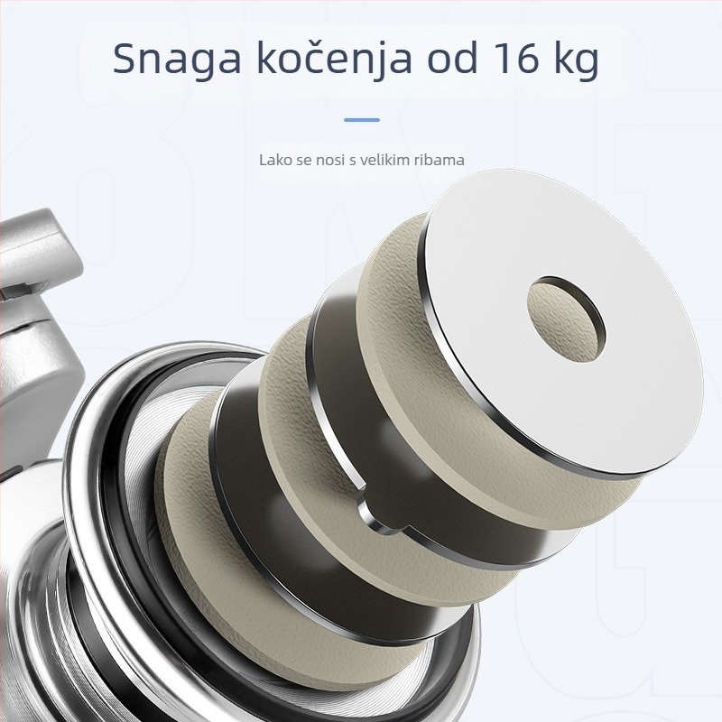 Spinning mulin za morski ribolov, potpuno metalna konstrukcija, dugi domet bacanja, kutija od 40 kom.