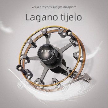 Ant King prednji metalni ribolovni kolut, lagan, ručno upravljanje