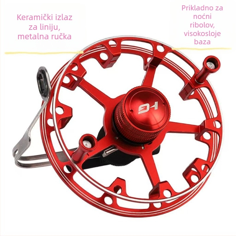 Ant King prednji metalni ribolovni kolut, lagan, ručno upravljanje