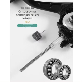 Spinning kolut s potpuno metalnim kućištem i metalnom špulom – ribolovni kolut