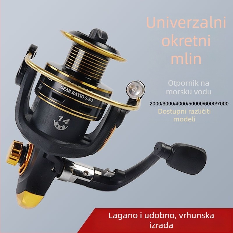 Spinning kolut s potpuno metalnim kućištem i metalnom špulom – ribolovni kolut