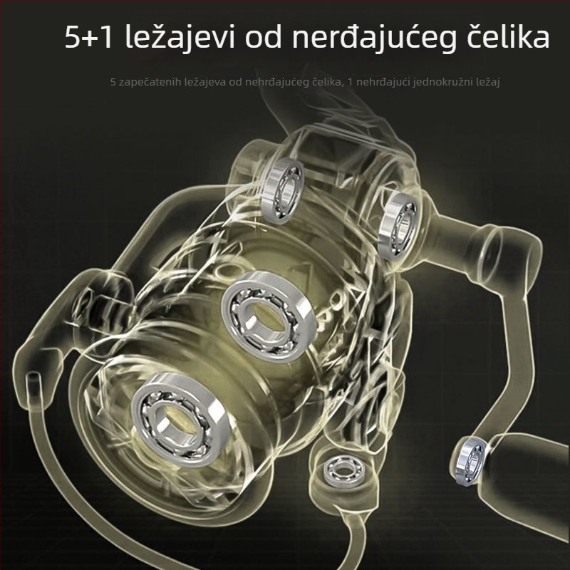 Songchuan metalni navijak za ribolov, metalna konstrukcija; kutija 20 kom.; brend Songchuan