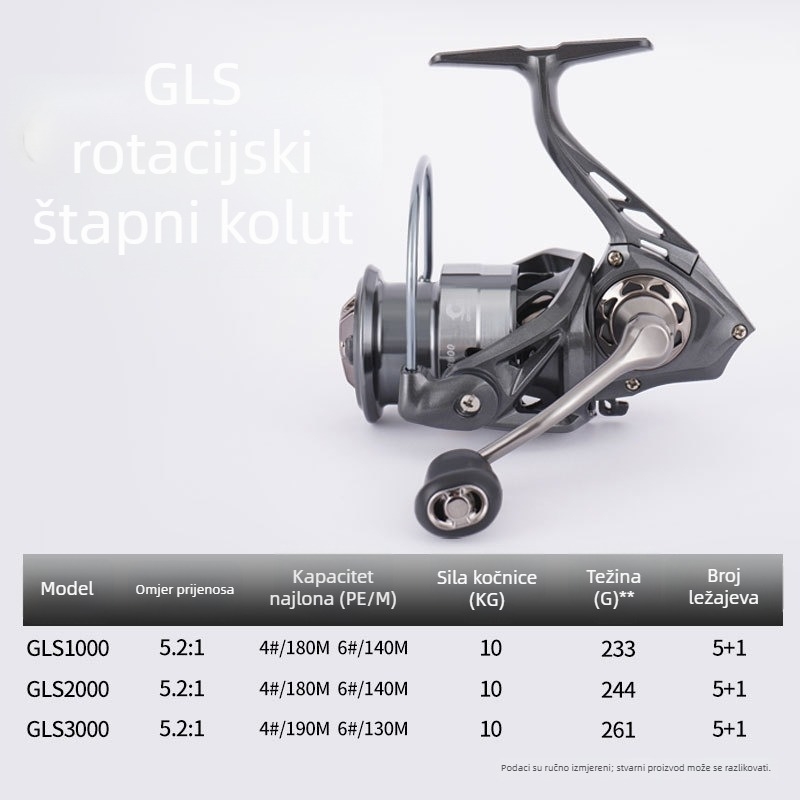 Songchuan metalni navijak za ribolov, metalna konstrukcija; kutija 20 kom.; brend Songchuan