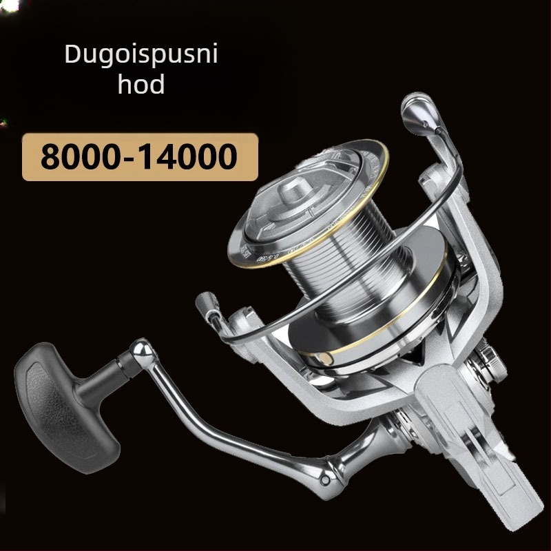 Blue Boat spinnig rolna za ribolov – dugi hod model, potpuno metalna kućišta, zamjenjiva ručka lijevo/desno, omjer prijenosa 4.8:1