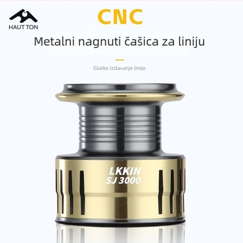 Spinning kolut za ribolov — metalna konstrukcija; privatna marka Haut ton/haodun; podrijetlo Ningbo, Zhejiang; kutija 40 komada