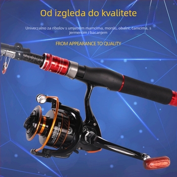 Spinning kolut za varalice, ležajevi od nehrđajućeg čelika, potpuno metalni bubanj