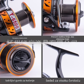 Spinning kolut Teben T8500, metalna konstrukcija, dugi domet bacanja