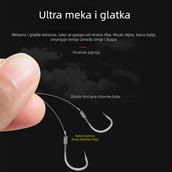 Oryi glavna linija od najlona, snažna, za ribolov na stijenama, dugački dometi bacanja