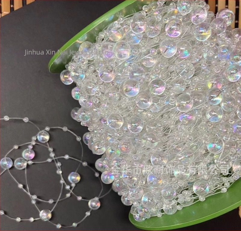 Perle na ribarsku liniju za DIY rukotvorine, plastika/smola, okrugle, premaz za pečenje lakom, Xinnai marka, Toy Lighting serija