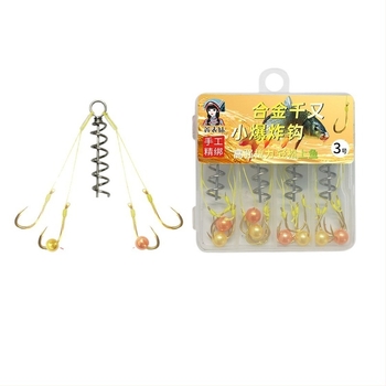 Eksplozivni udica od titanijeve legure za ribolov u rijeci — Gold Wave Fishing Gear