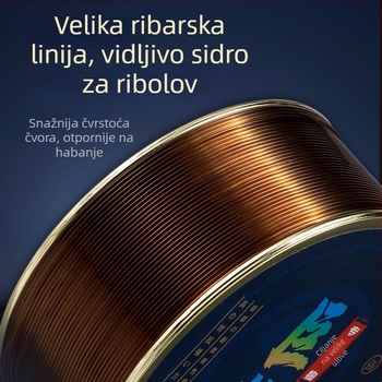 Nylon glavna ribolovna linija — duljina 100 m, snaga 100, pakiranje 200 komada