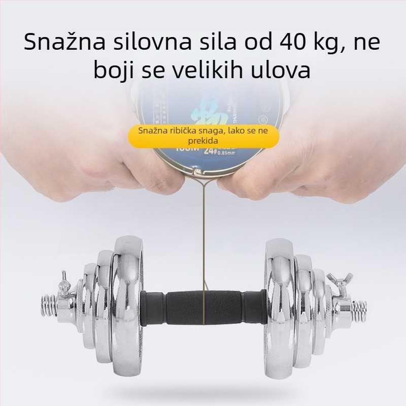 Nylon glavna ribolovna linija — duljina 100 m, snaga 100, pakiranje 200 komada