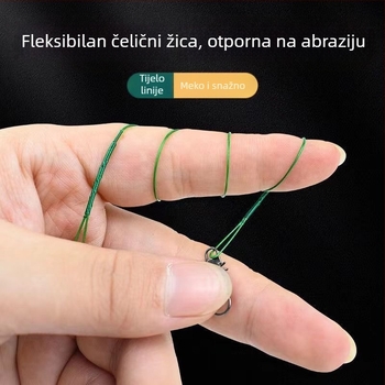 Lider linija za mamce – čelična žica, pod-linija za morski ribolov, spajanje mamaca