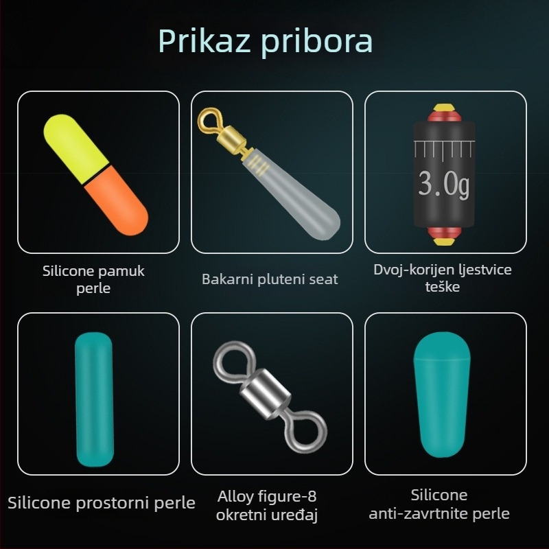 Komplet linije za ledni ribolov - najlon glavna linija, 20 m