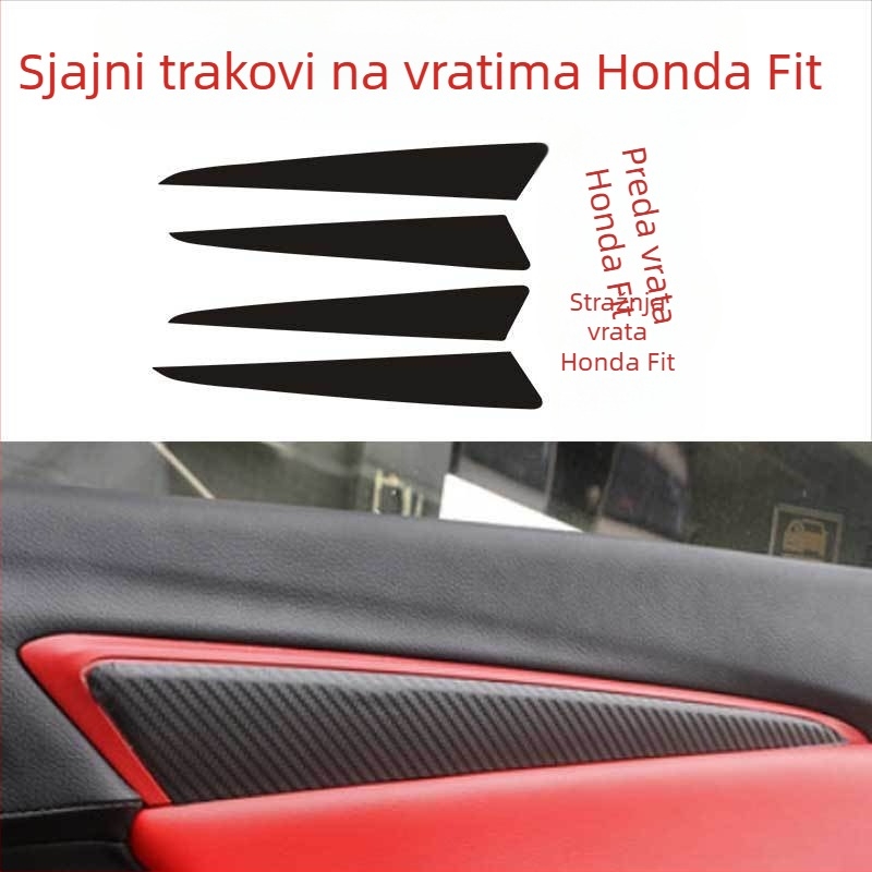 Unutarnja folija od karbonskih vlakana za središnju konzolu – ljepilo na stražnjoj strani, prilagodba dostupna, stil posebnog automobila