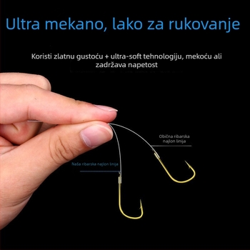 Najlonska glavna linija za ribolov, brenda Welcome, izuzetno mekana, visoka naponska čvrstoća