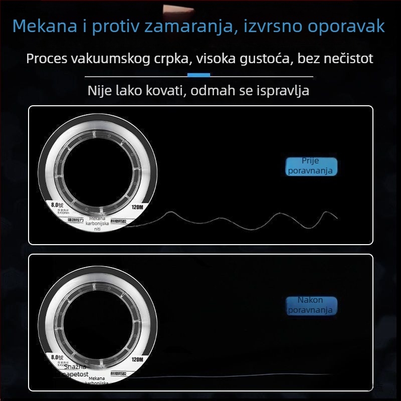 Lider linija za morski ribolov s mamcima, PE materijal