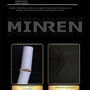 Glavna najlon linija za ribolov, nosivost 5 kg, pakiranje s 5 pladnjeva