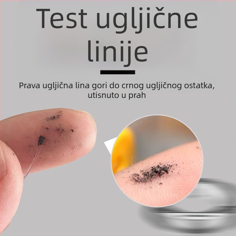 Ugljična vlakna podlinija – ygk pe wxp, nosivost 2–35 lb, ribolovna linija