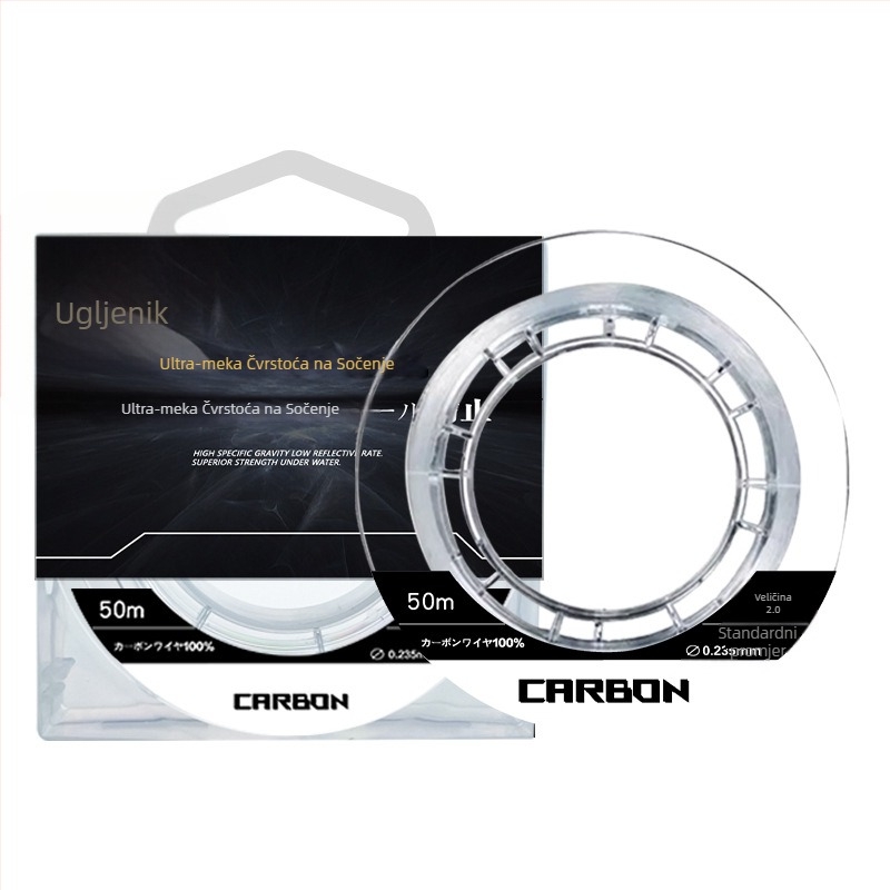 Ugljična vlakna podlinija – ygk pe wxp, nosivost 2–35 lb, ribolovna linija