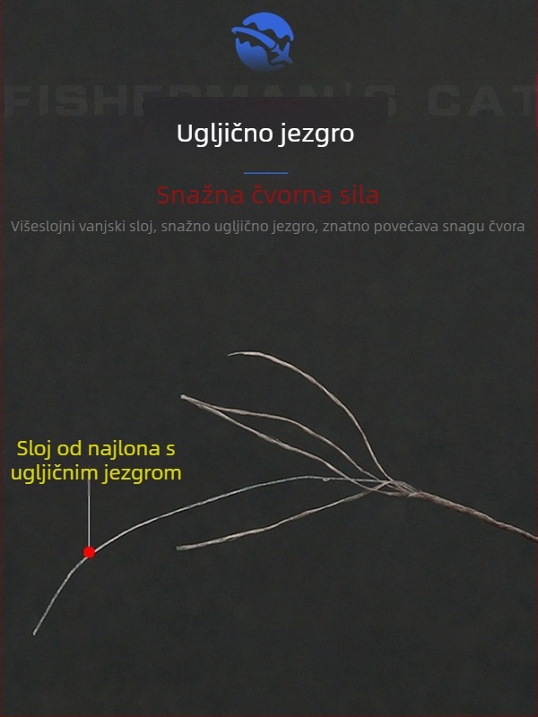 Fisherman cat PE glavna linija — ribolovna linija, materijal PE, snažna vučna snaga