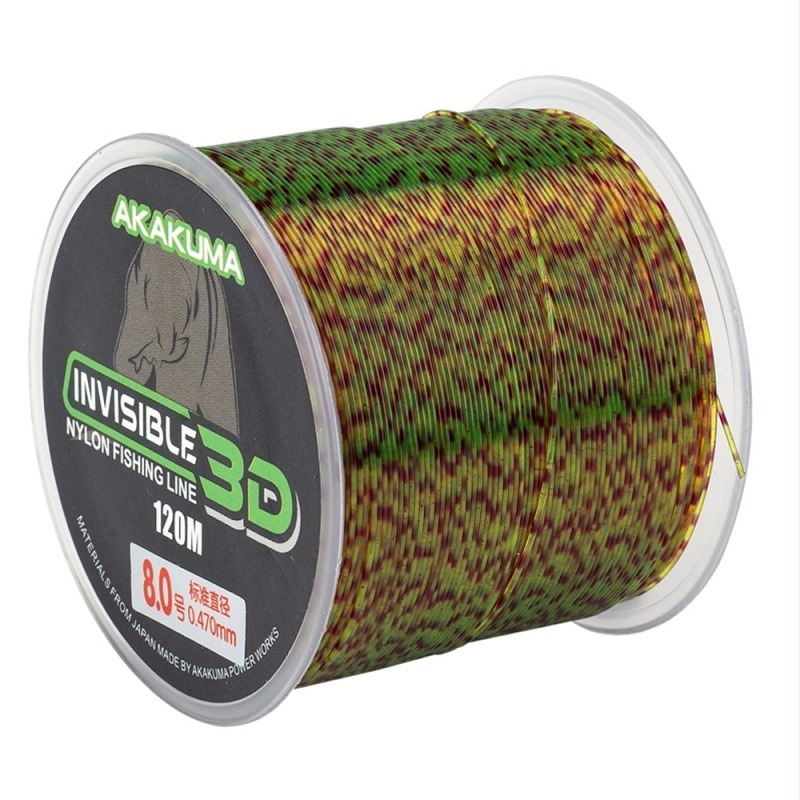 AKAKUMA najlonska glavna linija za ribolov, duljina 120 m, pakiranje 10.000 komada.