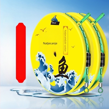 Ručno izrađen set ribolovnih linija s glavnom linijom – komplet za jezerski ribolov, najlon nit, duljina 8,1 m