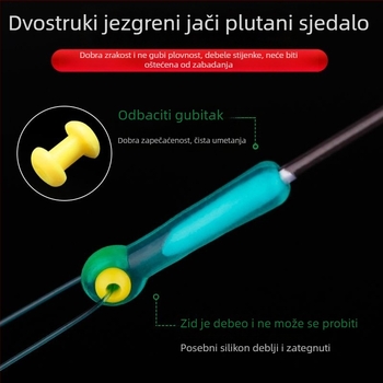 Ručno izrađen set ribolovnih linija s glavnom linijom – komplet za jezerski ribolov, najlon nit, duljina 8,1 m