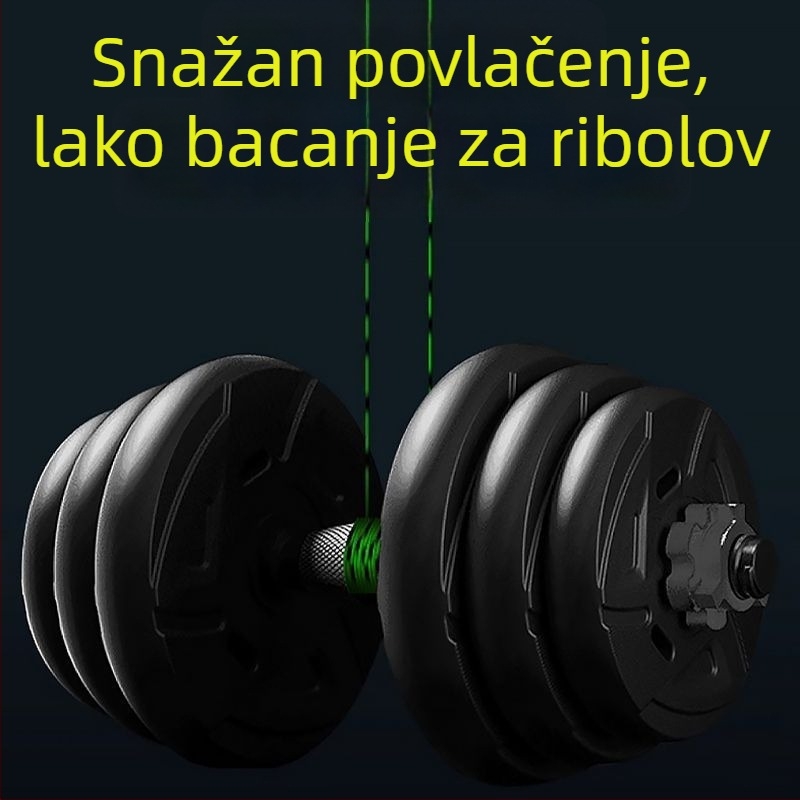 Glavna ribolovna linija — najlon, točkasti uzorak, mek osjećaj, visoka napetost (Tip: glavna linija; Materijal: najlon; Uzorak: točkasti; Tekstura: mek; Napetost: visoka)