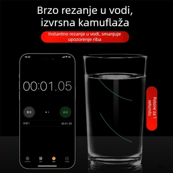 Set linije za šarane — glavna linija i podlinija, ojačana i zavezana, PE materijal, snažan napetost, kompletan pribor