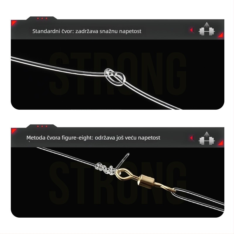 Taoyu karbonska ribolovna linija | karbonska vlakna, izdržljiva, ribolovna linija, kutija 200 kom.